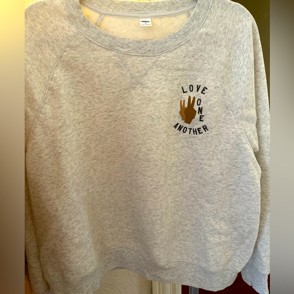 OLD NAVY LOVE ONE ANOTHER CREWNECK